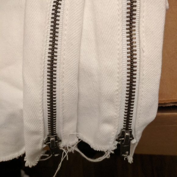 NWT GRLFRND Kendall Crop Skinny Jeans White 28 - Picture 7 of 7